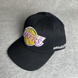 Los Angeles Lakers Mitchell & Ness “HWC Slice Collection” SnapBack Hat Cap Black